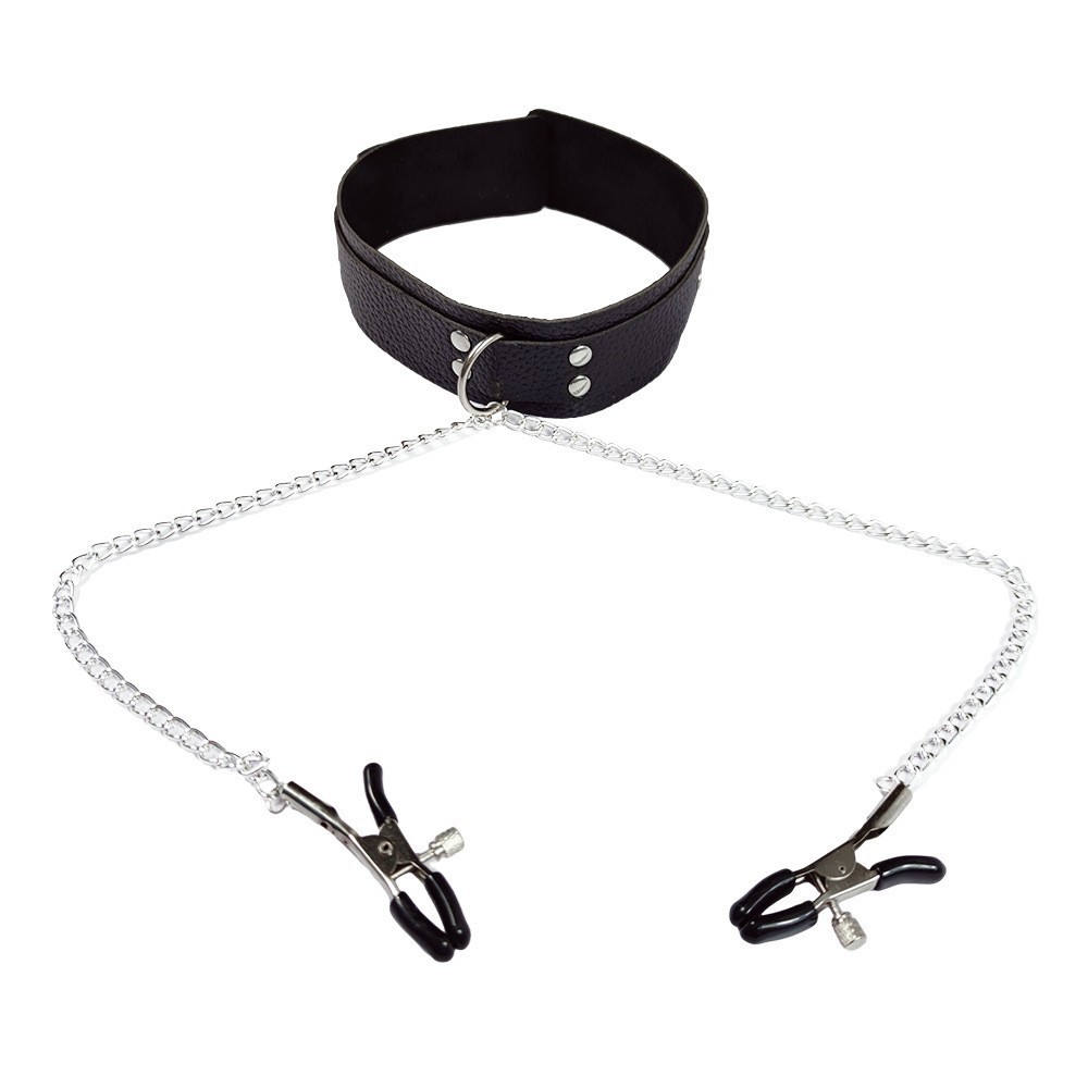 Leatherwork Clamp - Collier ras du cou en cuir