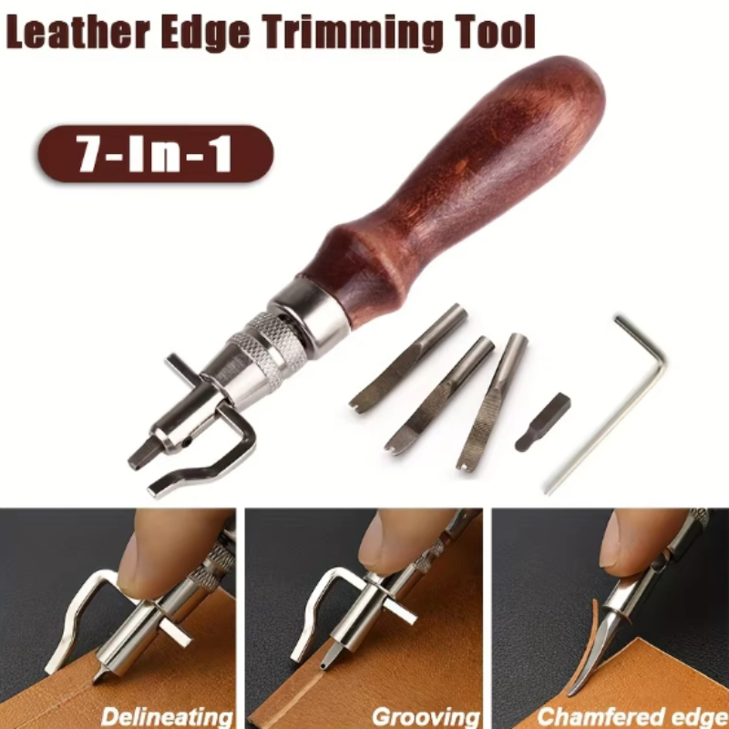 Leatherwork Edge Beveler - Outil de rainurage du cuir 7