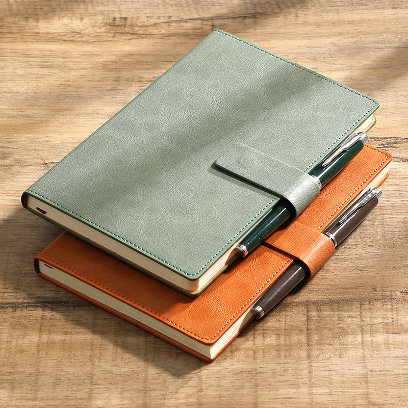 Leather Work Diary - Carnet de notes professionnel A5 en