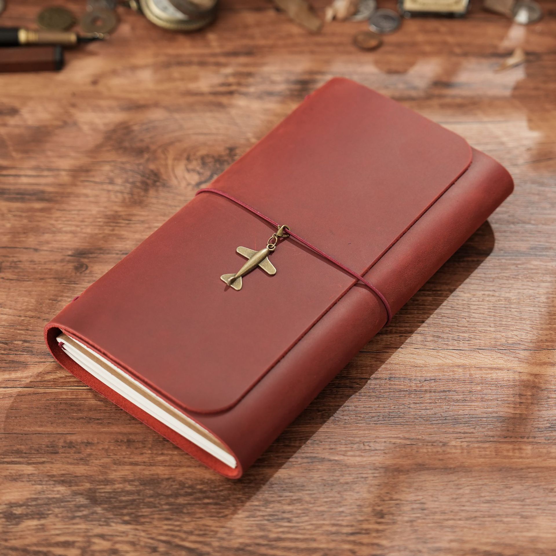 Leather Work Diary - Nouveauté : Carnet de voyage triple