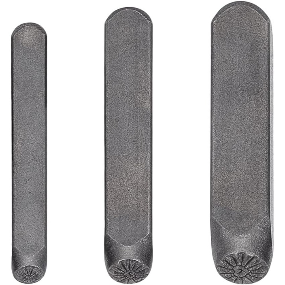 Leatherwork Machine - Lot de 3 tampons métalliques en