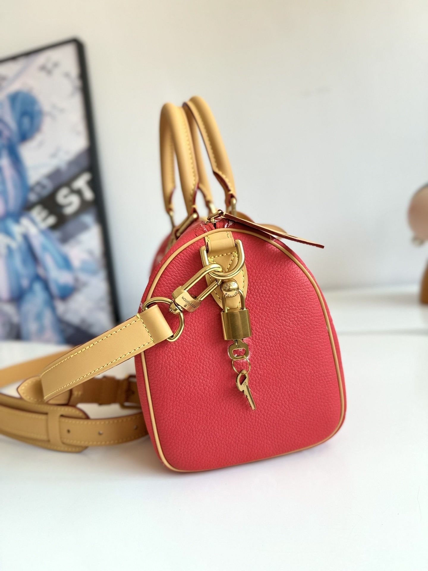 Leatherwork Hardware - Sac bandoulière quotidien en cuir avec