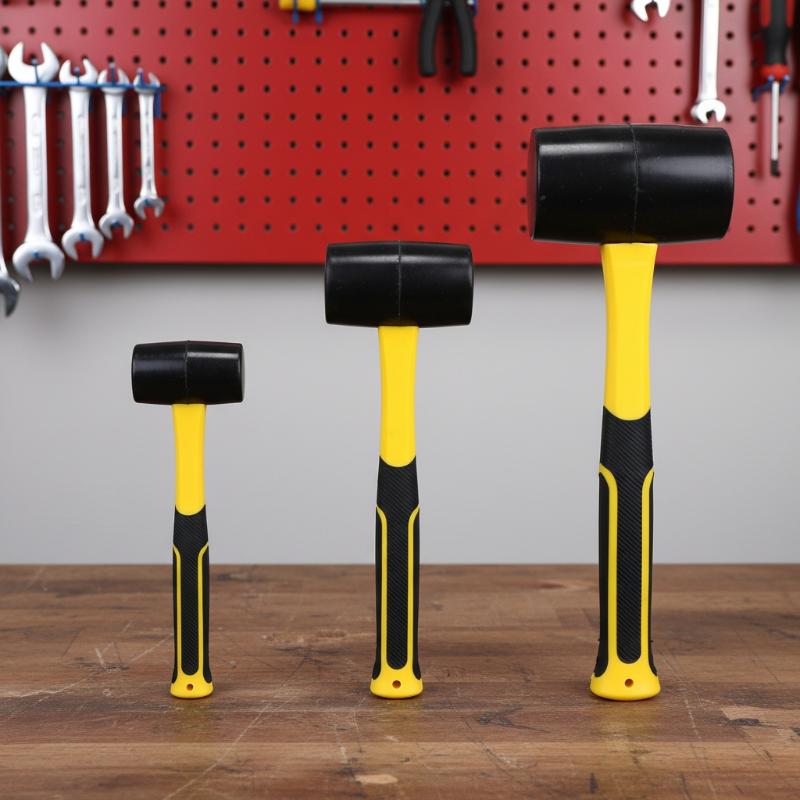 Leatherwork Mallet - Marteau en caoutchouc noir 2LB, style