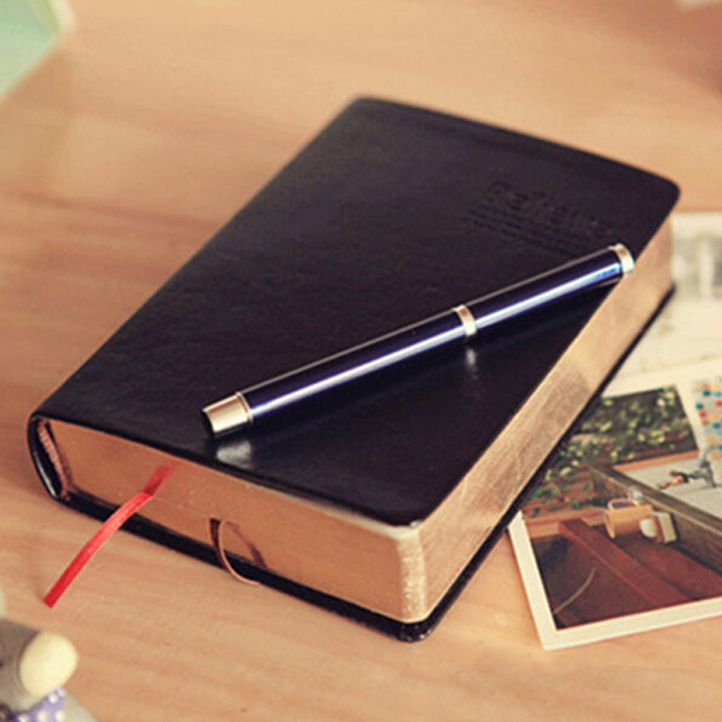 Leather Work Diary - Cahier biblique en cuir optique vintage,