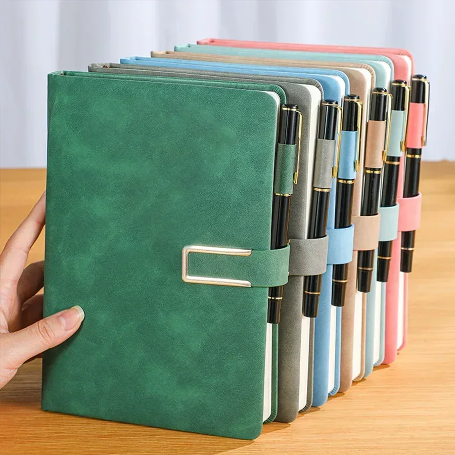 Leather Work Diary - 1 carnet en cuir A5 vintage