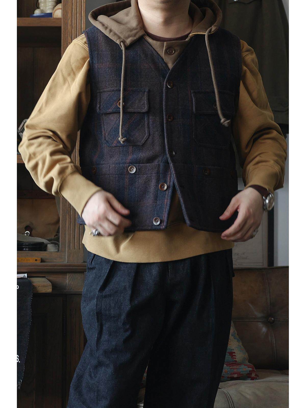 Gilet de travail Secondorder F - Leather Work Vest For Men avis et prix