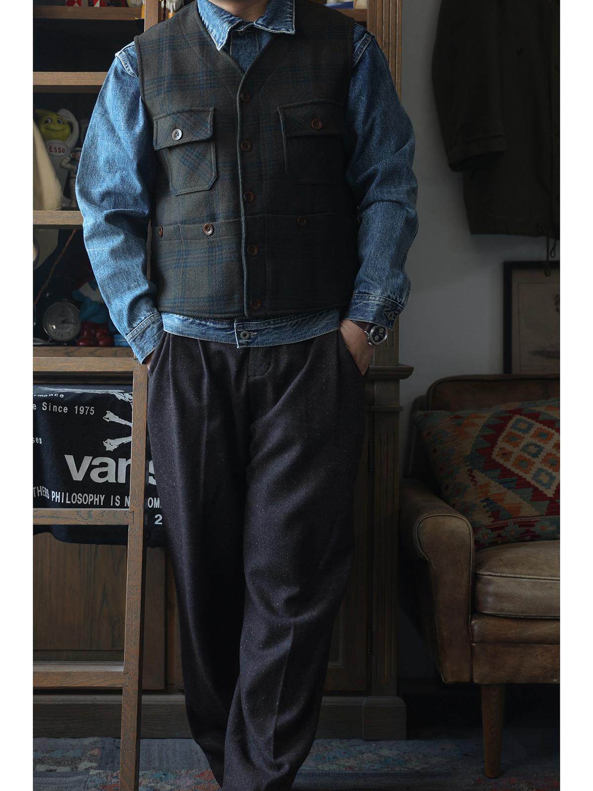 Gilet de travail Secondorder F - Leather Work Vest For Men avis et prix