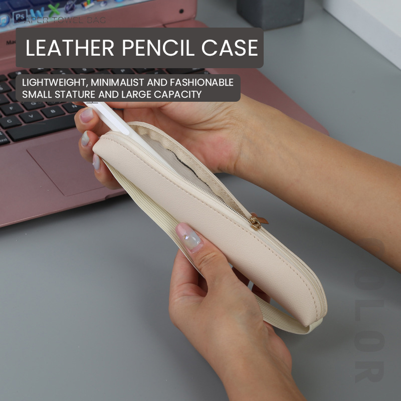 Porte-stylo en cuir PU avec fe - Leather Work Diary avis et prix