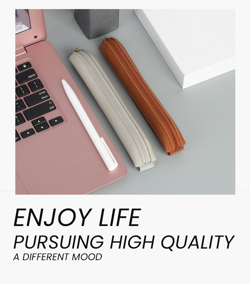 Porte-stylo en cuir PU avec fe - Leather Work Diary avis et prix