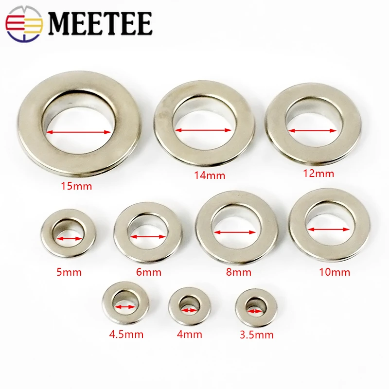 50 pièces 3.5-15mm oeillet en  - Leatherwork Hardware avis et prix