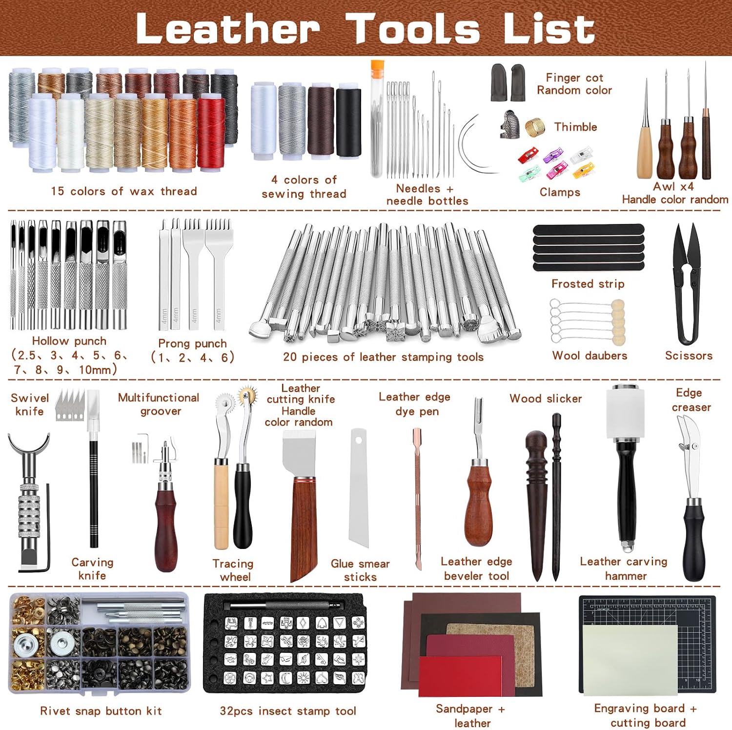 Kit d'outils de maroquinerie p - Leatherwork Craft avis et prix