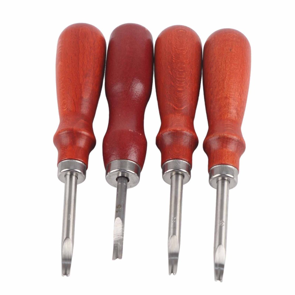 Lot de 4 outils à biseauter le - Leatherwork Edge Beveler avis et prix