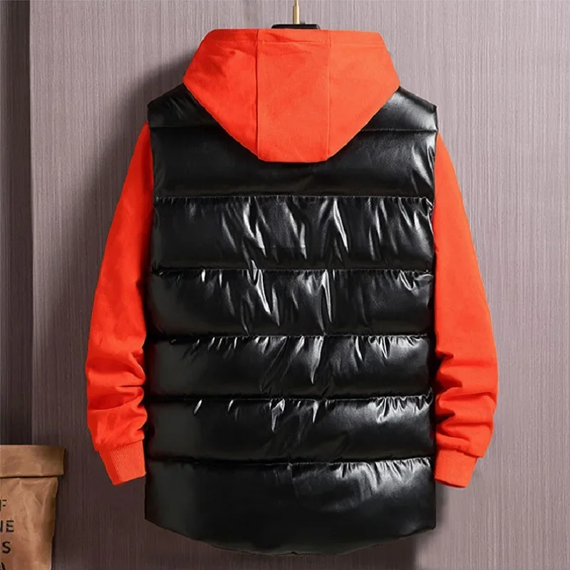 Grande taille vestes sans manc - Leather Work Vest For Men avis et prix