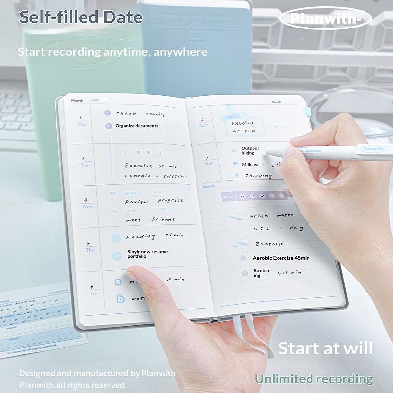Planwith Agenda annuel auto-da - Leather Work Diary avis et prix