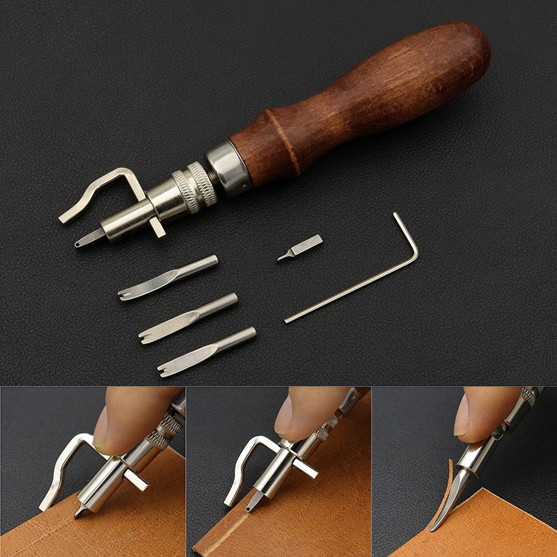 Kit de 7 outils professionnels - Leatherwork Edge Beveler avis et prix