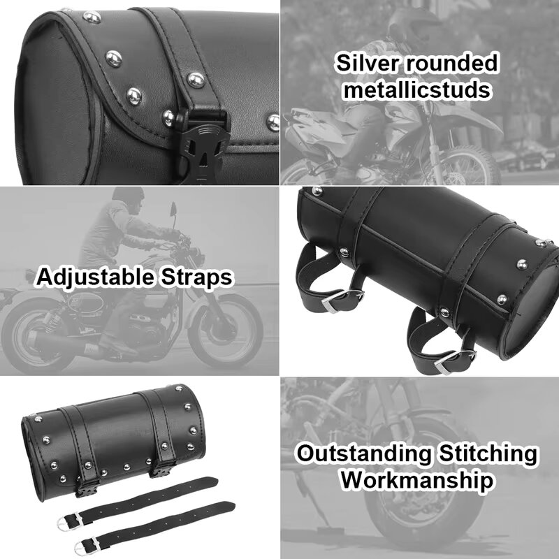 Sacs de moto en cuir Pu noir,  - Leatherwork Roller avis et prix